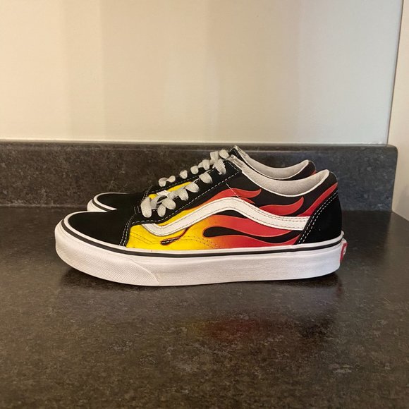 Vans Old Skool 'Flames' - Size 6.5 - Picture 4 of 9